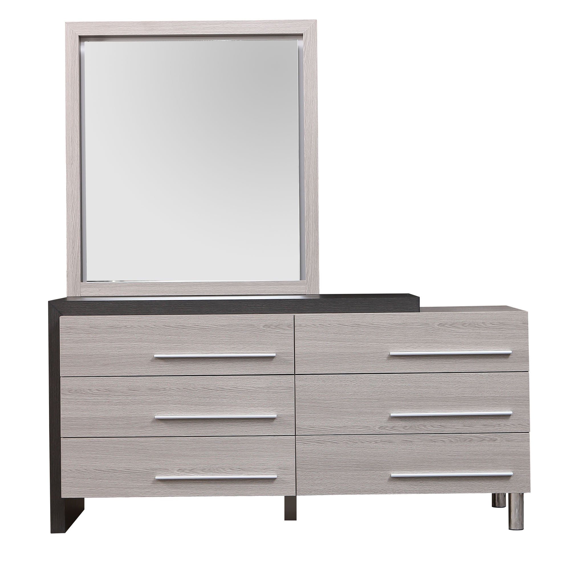 Oceane 6 Drawer Dresser & Mirror - MJM Furniture