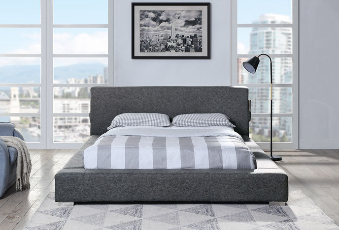 Levi Upholstered Platform Bed - MJM Furniture