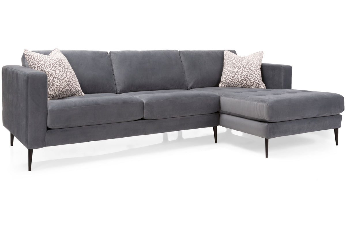 Tampa Gray 2 Piece Sectional - MJM Furniture