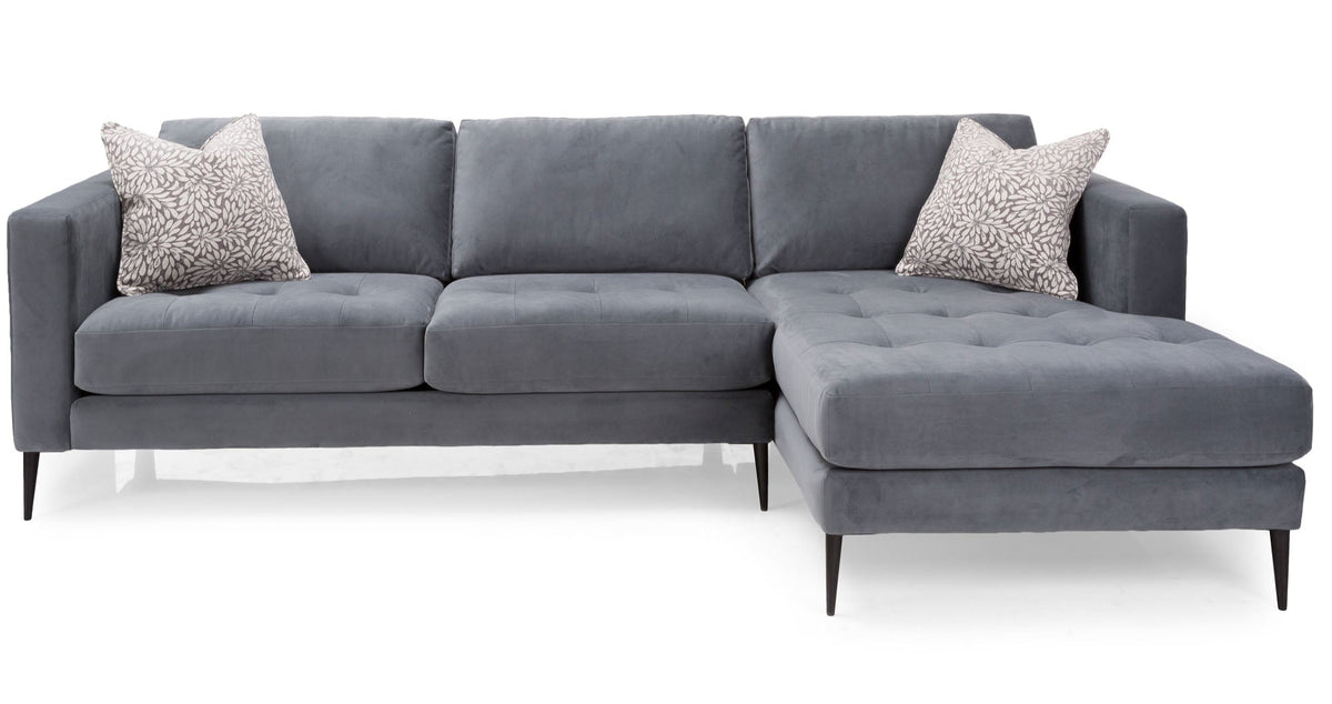 Tampa Gray 2 Piece Sectional - MJM Furniture