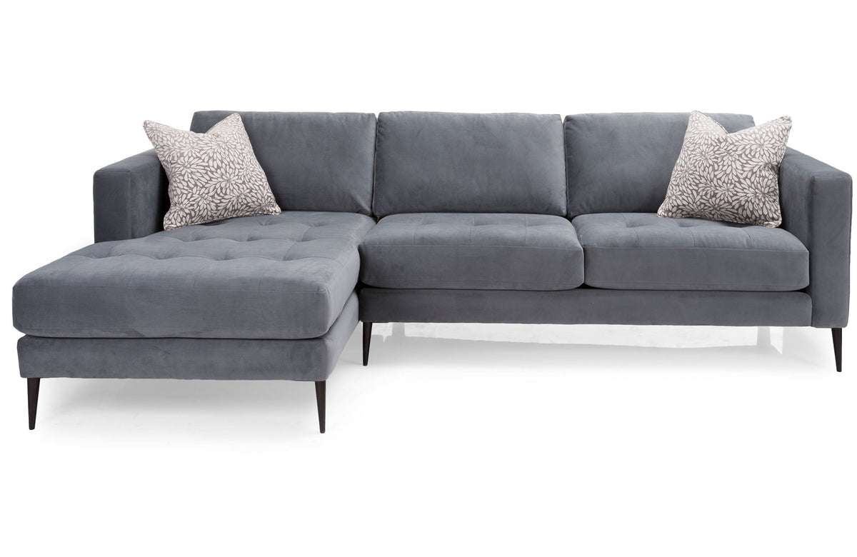 Tampa Gray 2 Piece Sectional - MJM Furniture