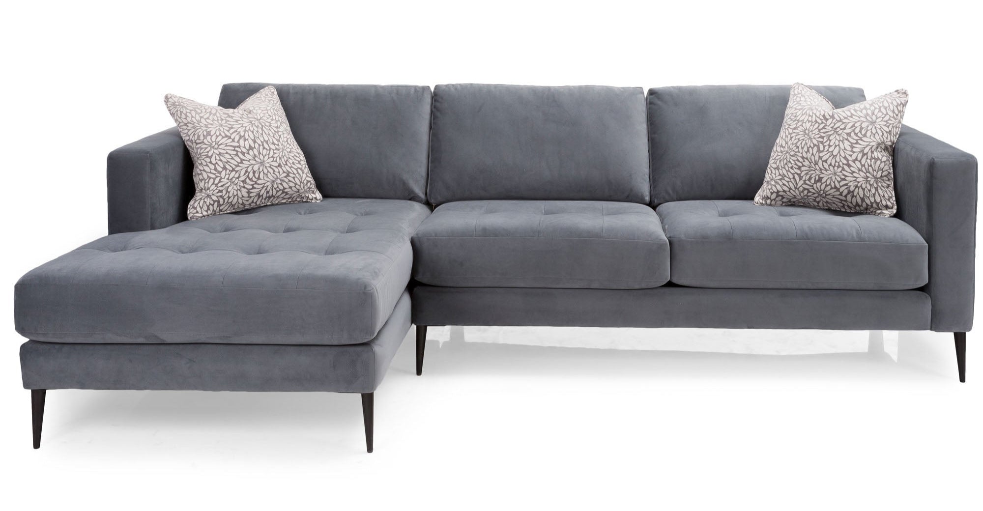 Tampa Gray 2 Piece Sectional - MJM Furniture