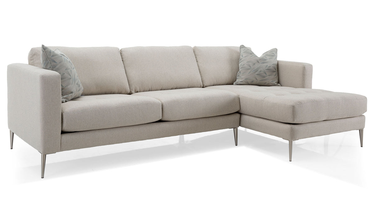 Tampa Taupe 2 Piece Sectional - MJM Furniture