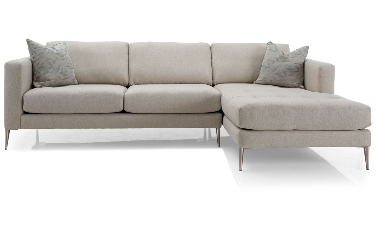 Tampa Taupe 2 Piece Sectional - MJM Furniture