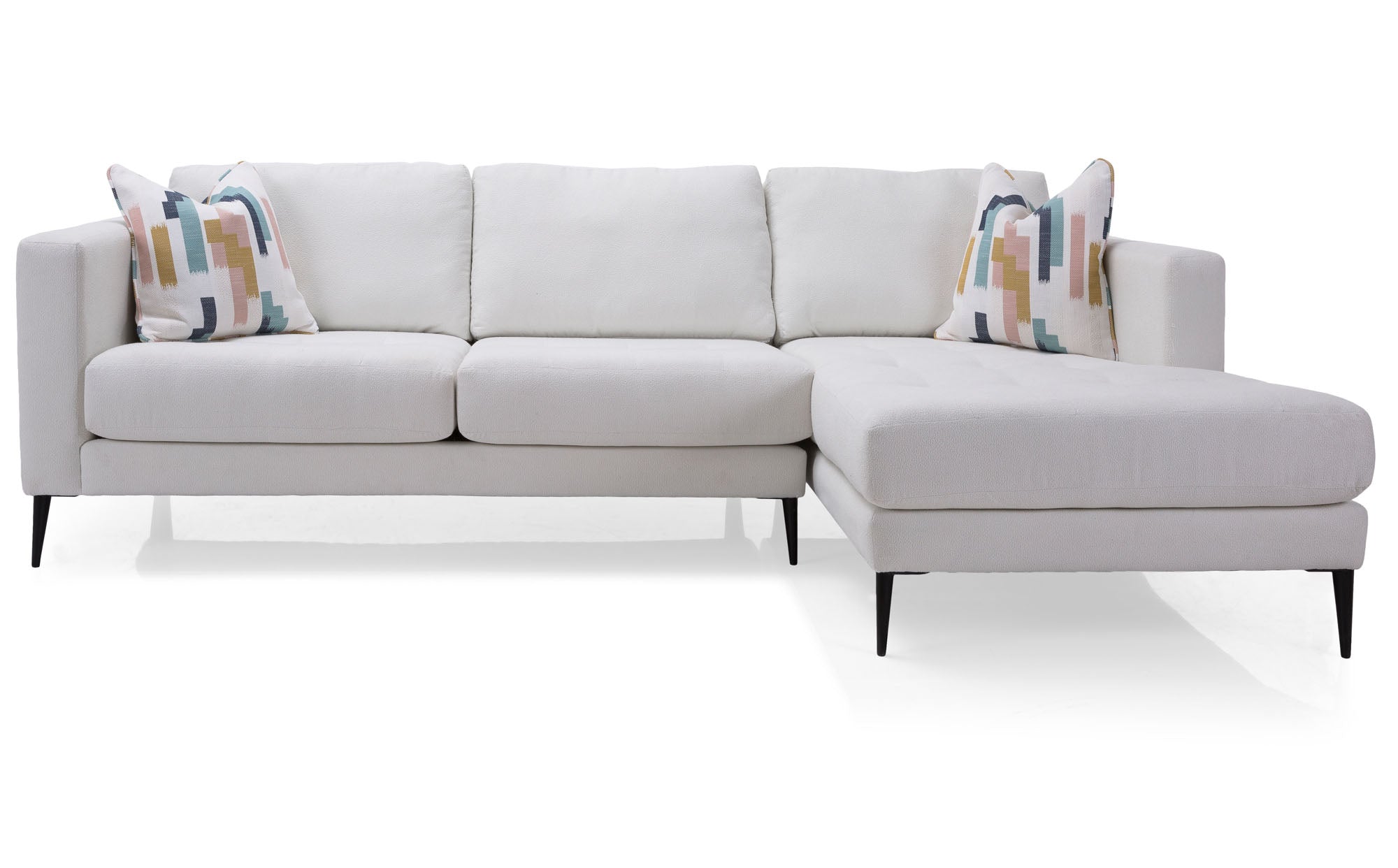 Tampa White 2 Piece Sectional - MJM Furniture