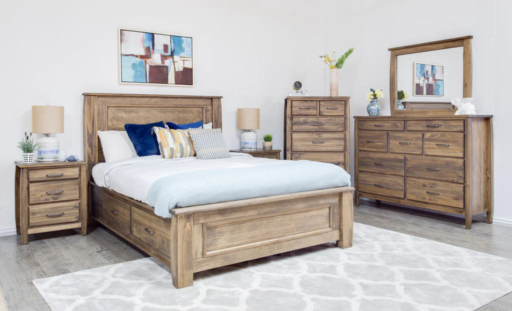 Aspen Rustic Pine Nightstand - MJM Furniture