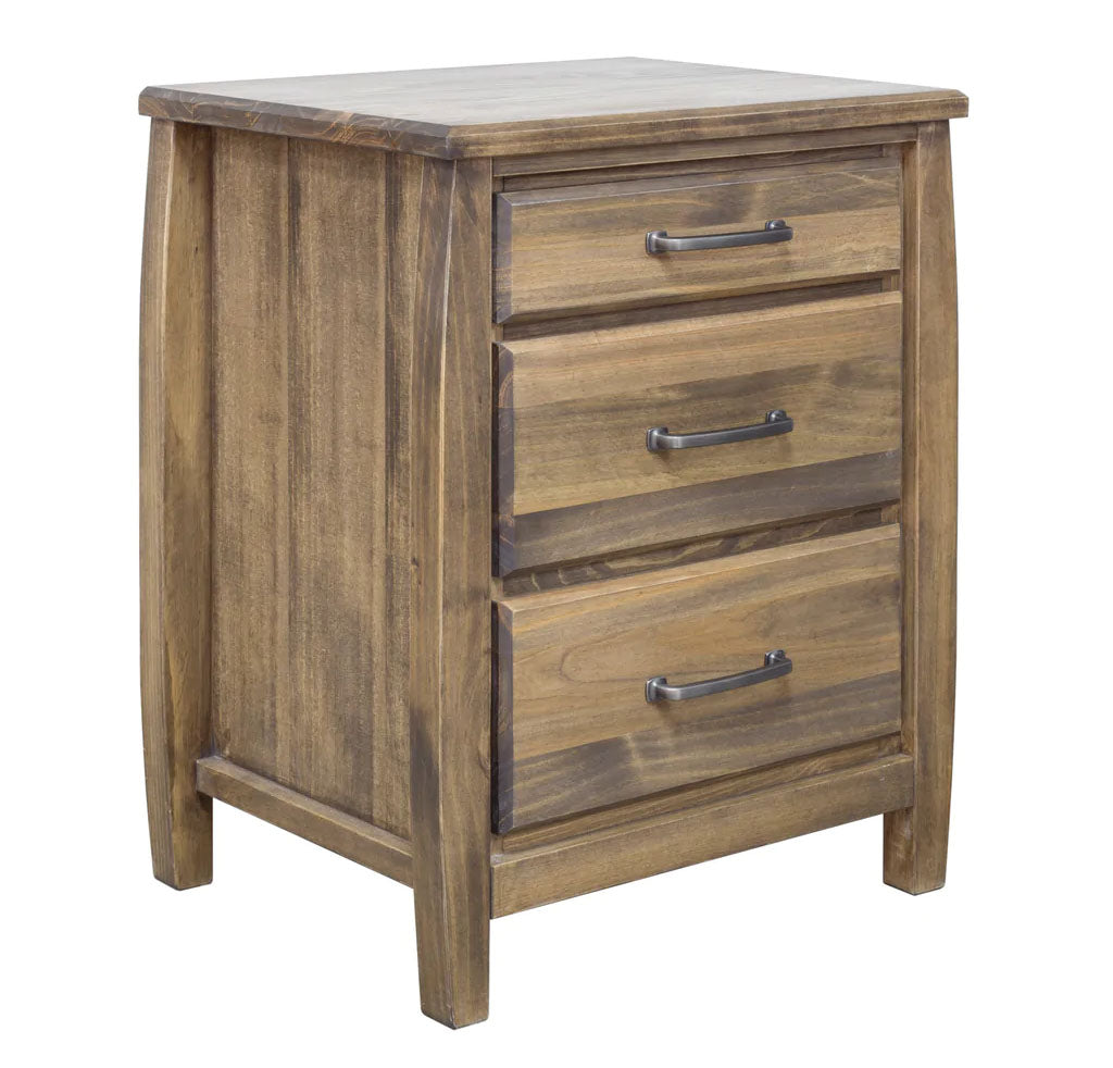 Aspen 2.5 Drawer Rustic Pine Nightstand - MJM Furniture