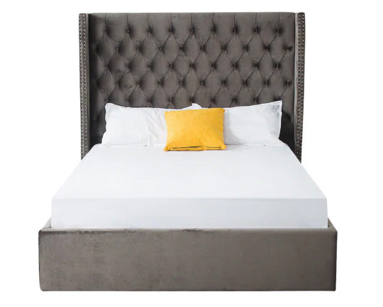 Tracy Gray Hydraulic Lift Storage Bed - MJM Furniture