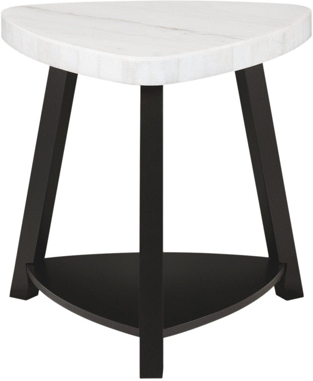 Flynn Marble End Table - MJM Furniture