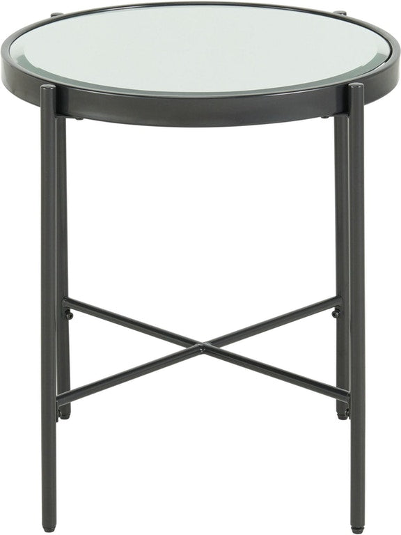 Milan Glass Top End Table - MJM Furniture