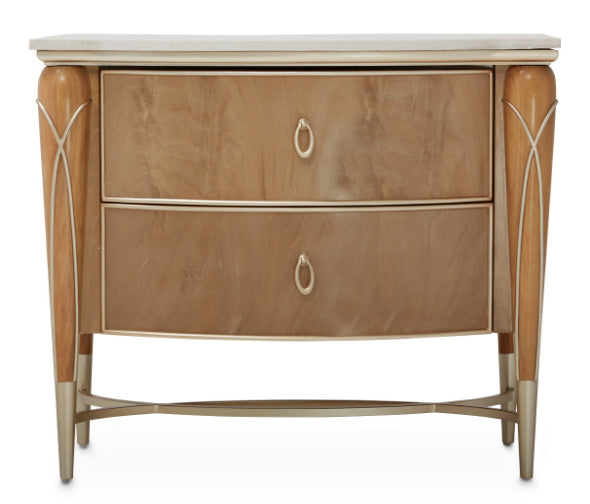 Villa Cherie Caramel 2 Drawer Nightstand - MJM Furniture