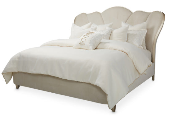 Villa Cherie Caramel Upholstered King Bed - MJM Furniture