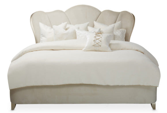 Villa Cherie Caramel Upholstered King Bed - MJM Furniture