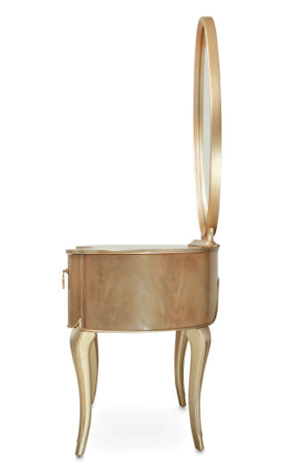 Villa Cherie Caramel Vanity with Mirror - MJM Furniture